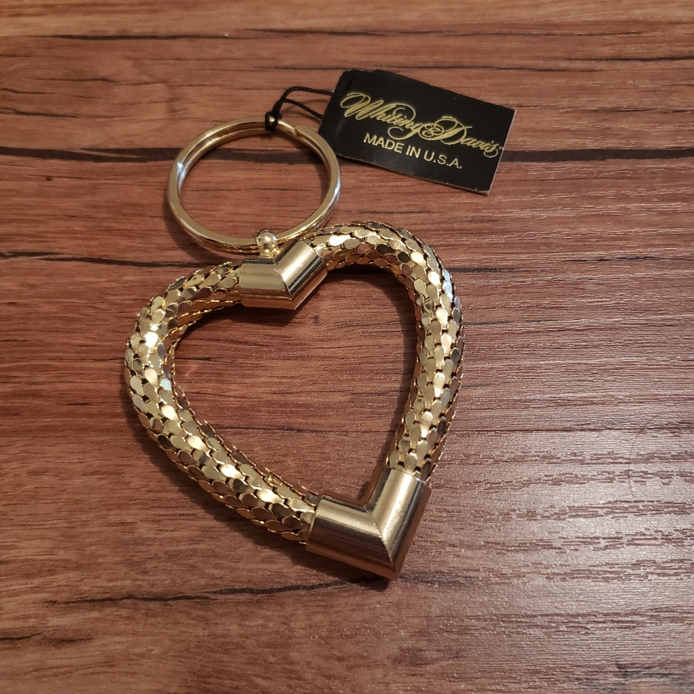 Gold Heart Keychain